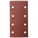 8 patins auto-agrippant corindon - 93 x 185 mm Gr. 40 - 8 trous - pour bois et métaux - LEMAN - 93185.08.81 