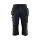 Pantacourt artisan stretch 4D avec poches flottantes 15211645 - Couleur et taille au choix Marine foncé-noir