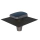 Terminal de ventilation Ubiflu 2 UBBINK avec Multidiam - Ø 100 à 160 mm - noir - 15460377 Chapeau de ventilation anthracite UBIFLU 2 tuile adaptateur Multidiam Ø100-110-125-150-160 mm