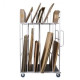 Chariot mobile porte cartons 