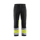 Pantalon artisan haute-visibilité stretch 15511811 - Couleur et taille au choix Noir-Jaune fluo