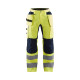 Pantalon artisan haute-visibilité stretch avec poches flottantes 15521811 - Couleur et taille au choix Jaune fluo-Marine