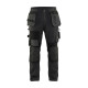 Pantalon artisan stretch Gris-Foncé/Noir 15541860 - Taille au choix 