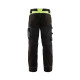 Pantalon de travail blaklader artisan sans poches flottantes polycoton - Taille et coloris au choix Noir jaune - fluo 