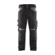 Pantalon artisan sans poches flottantes 15561860 - Couleur et taille au choix Noir-Gris clair