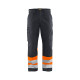 Pantalon artisan haute-visibilité 15641811 - Couleur et taille au choix Gris moyen-Orange fluo