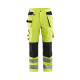 Pantalon aéré haute-visibilité +stretch avec poches flottantes 15651811 - Couleur et taille au choix Jaune fluo-Noir