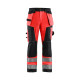 Pantalon artisan haute-visibilité 15681811 - Couleur et taille au choix Rouge fluo-Noir