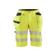 Short artisan haute-visibilité +stretch avec poches flottantes 15861811 - Couleur et taille au choix Jaune fluo
