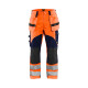 Pantalon multinormes inhérent avec poches flottantes Orange-Fluo/Marine 15891513 - Taille au choix 