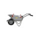 Brouette easy rider 80L,  roue pneumatique, anneau de levage 
