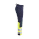 Pantalon multinormes inhérent +stretch Marine/Jaune-Fluo 17871512 - Taille au choix 