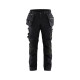Pantalon artisan stretch avec poches flottantes 17901370 - Couleur et taille au choix Noir-Noir