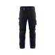 Pantalon artisan avec stretch 17991860 - Couleur et taille au choix Marine-Foncé-Noir