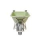 Brouette electrique Caisse en PEHD vert 90L. Roue anti-crevaison 