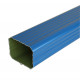 Dauphin aluminium 60 x 80 mm rectangulaire épaisseur 1,5 mm - coloris et longueur au choix Bleu-Gentiane