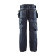 Pantalon de travail artisan blakalder x1900 stretch genoux préformés - Taille au choix Marine-noir