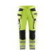 Pantalon stretch 4D haute-visibilité avec poches flottantes 19971642 - Couleur au choix Jaune fluo-noir