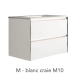 Meuble suspendu 80 cm à led + simple vasque - Cadiz - Couleur au choix Blanc