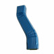 Dévoiement latéral droit de 50 à 600 mm pour gouttière aluminium corniche 60 x 80 mm couleur au choix Bleu-Gentiane