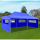 Tente de réception pliable avec parois 3 x 6 m - Couleur au choix Bleu