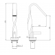 Robinet mitigeur lavabo haut nickel brossé - antlia 