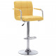 Chaises de bar 2 pcs tissu - Couleur au choix Jaune