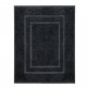 Tapis de bain plaza 60x80 cm - Couleur au choix Noir