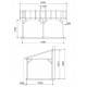 Auvent en bois 1 pan 15 m2 - sherwood 