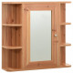 Armoire à miroir de salle de bain 66x17x63 cm mdf - Couleur au choix Chêne