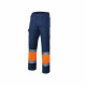 Pantalon bicolore haute visibilité velilla - Couleur et taille au choix Bleu-Orange