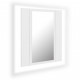  Armoire salle de bain à miroir LED 40x12x45 cm Acrylique - Couleur au choix Blanc