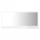 Miroir de bain 80x10,5x37 cm aggloméré - Couleur au choix Blanc brillant