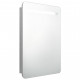 Armoire de salle de bain à miroir led 60x11x80 cm - Couleur au choix Gris-béton