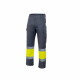 Pantalon bicolore haute visibilité velilla - Couleur et taille au choix Lime-Gris