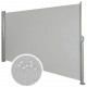 Auvent store latéral brise-vue abri soleil aluminium rétractable 180 x 300 cm - Couleur au choix Gris