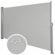 Auvent store latéral brise-vue abri soleil aluminium rétractable 160 x 300 cm - Couleur au choix Gris