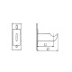 1 support à visser radiateur type rideau longueur 105/135 