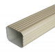 Dauphin aluminium 60 x 80 mm rectangulaire épaisseur 1,5 mm - coloris et longueur au choix Sable