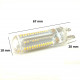 Ampoule led g9 smd6630 7w 220v 96led - couleur eclairage : blanc froid 6000k - 8000k 