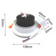 Spot encastrable led 7w 80 orientable - couleur eclairage au choix 