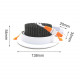 Spot encastrable led 12w 80 orientable - couleur eclairage au choix 