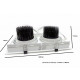 Downlight spot led cob rectangle 2x20w - couleur eclairage : blanc froid 6000k - 8000k 