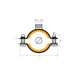 Scell-it - 100 colliers de plomberie atlas diam 12 mm m7x150 isophonique simple - csi12 scell-it 