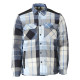 Chemise de travail en flanelle avec doublure fourrure MASCOT Customized - 23104-446-Bleu marine-XS 