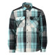 Chemise de travail en flanelle avec doublure fourrure MASCOT Customized - 23104-446-Vert-XXXL 