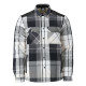 Chemise de travail en flanelle avec doublure fourrure MASCOT Customized - 23104-446-Gris anthracite-XL 