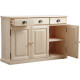 Buffet 3 portes 3 tiroirs en bois brut 