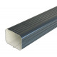 Tube de descente aluminium rectangulaire 60 x 80 mm longueur 3 mètres coloris au choix Bleu-5008