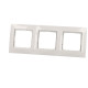 Plaque blanche triple 